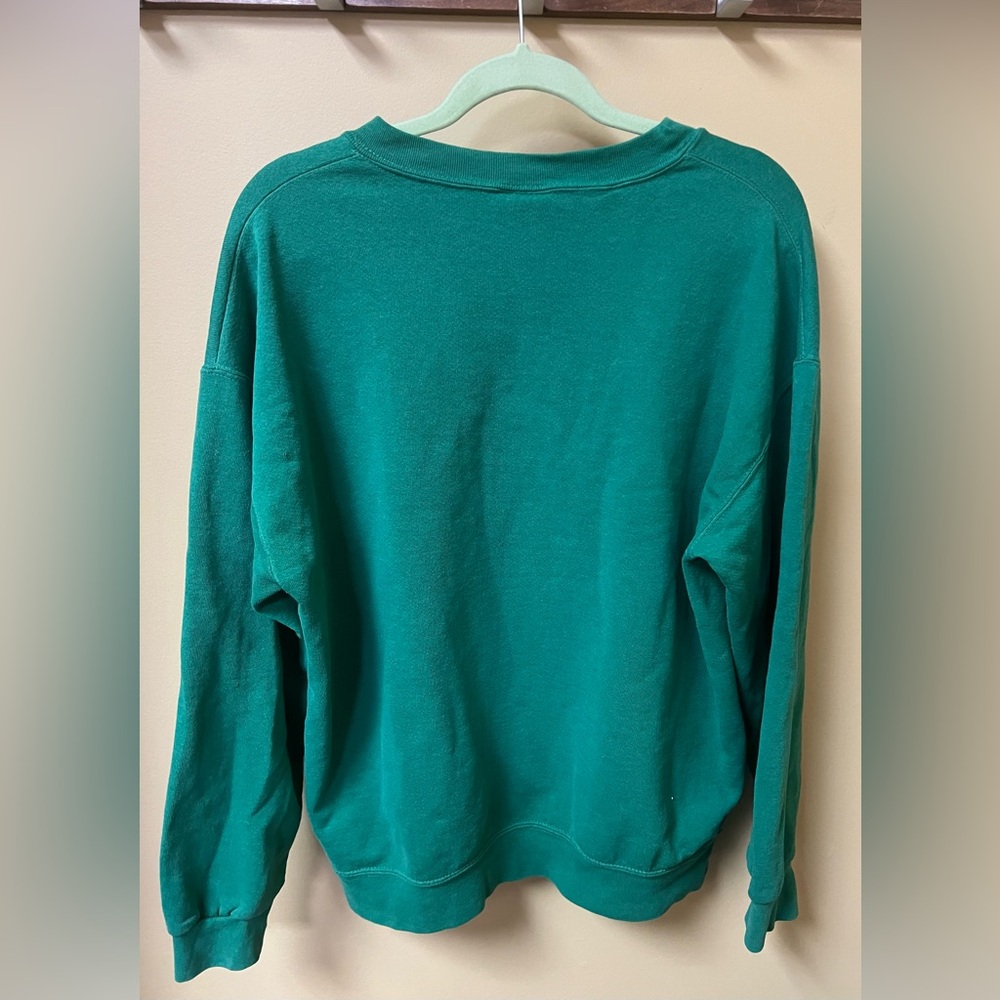 Philadelphia Eagles Vintage Nutmeg Green Crewneck Sweatshirt 1993 - Picture 7 of 10